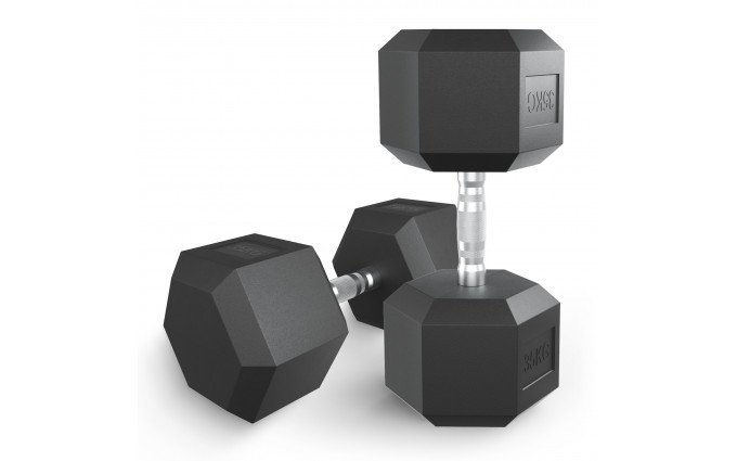 Гантель гексагональная UNIX Fit обрезиненная 35 кг / шт. Гантель гексагональная UNIX Fit обрезиненная 35 кг / шт.